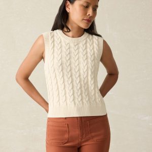 Sweater Vest - White Shell